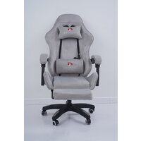 Игровое (геймерское) кресло Calviano 1584 (велюр, серый) - Изображение №4 — Chaika Market