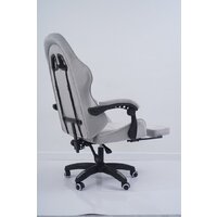 Игровое (геймерское) кресло Calviano 1584 (велюр, серый) - Изображение №9 — Chaika Market