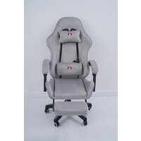 Игровое (геймерское) кресло Calviano 1584 (велюр, серый) - Изображение №3 — Chaika Market