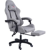 Игровое (геймерское) кресло Calviano 1584 (велюр, серый) — Chaika Market