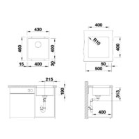 Кухонная мойка ZorG Subline 40 (серый жемчуг) - Изображение №4 — Chaika Market
