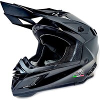 Мотошлем AIM RH855 Fiber Glass RH855-001-M (M, черный глянец) — Chaika Market