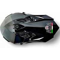 Мотошлем AIM RH855 Fiber Glass RH855-001-M (M, черный глянец) - Изображение №2 — Chaika Market