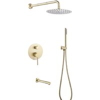 Душевая система  Abber Emotion AF8817G (золото матовое) — Chaika Market
