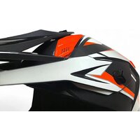 Мотошлем AIM RH855 Fiber Glass Tondo RH855T-OBW-S (S, оранжевый/черный/белый) - Изображение №8 — Chaika Market