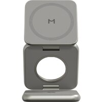 Беспроводное зарядное Magssory Fold Pro 3 в 1 WCH063 (титановый) - Изображение №2 — Chaika Market