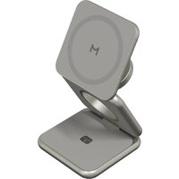 Беспроводное зарядное Magssory Fold Pro 3 в 1 WCH063 (титановый) - Изображение №5 — Chaika Market