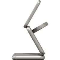 Беспроводное зарядное Magssory Fold Pro 3 в 1 WCH063 (титановый) - Изображение №4 — Chaika Market