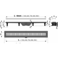 Трап/канал Alcaplast APZ10-950M - Изображение №2 — Chaika Market