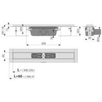 Трап/канал Alcaplast APZ1001S-550 (без решетки) - Изображение №5 — Chaika Market