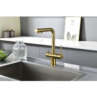 Смеситель Paulmark Serpentine Se213222-BG (золото/брашированное золото) - Изображение №2 — Chaika Market