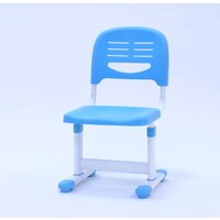 Парта Растущая мебель B204 + стул + выдвижной ящик + подставка для книг + светильник (голубой/белый) - Изображение №14 — Chaika Market