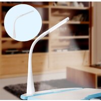 Парта Растущая мебель B204 + стул + выдвижной ящик + подставка для книг + светильник (голубой/белый) - Изображение №11 — Chaika Market