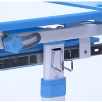 Парта Растущая мебель B204 + стул + выдвижной ящик + подставка для книг + светильник (голубой/белый) - Изображение №4 — Chaika Market