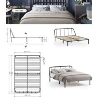 Кровать Домаклево Мира 160x200 (белый) - Изображение №8 — Chaika Market