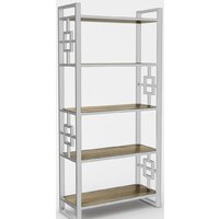 Стеллаж Hype Mebel Квадро 80x170 (белый/дуб галифакс олово) — Chaika Market