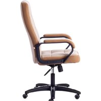 Офисное кресло TetChair Trendy (флок, бежевый/бронзовый) - Изображение №2 — Chaika Market