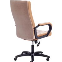 Офисное кресло TetChair Trendy (флок, бежевый/бронзовый) - Изображение №3 — Chaika Market