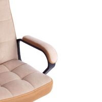 Офисное кресло TetChair Trendy (флок, бежевый/бронзовый) - Изображение №9 — Chaika Market
