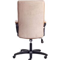 Офисное кресло TetChair Trendy (флок, бежевый/бронзовый) - Изображение №4 — Chaika Market