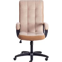 Офисное кресло TetChair Trendy (флок, бежевый/бронзовый) - Изображение №5 — Chaika Market