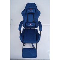 Игровое (геймерское) кресло Calviano 1584 (велюр, синий) - Изображение №19 — Chaika Market