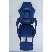 Игровое (геймерское) кресло Calviano 1584 (велюр, синий) - Изображение №20 — Chaika Market