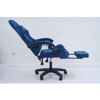 Игровое (геймерское) кресло Calviano 1584 (велюр, синий) - Изображение №17 — Chaika Market