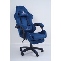 Игровое (геймерское) кресло Calviano 1584 (велюр, синий) - Изображение №15 — Chaika Market