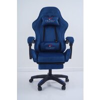 Игровое (геймерское) кресло Calviano 1584 (велюр, синий) - Изображение №22 — Chaika Market