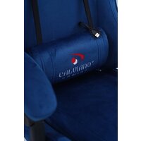 Игровое (геймерское) кресло Calviano 1584 (велюр, синий) - Изображение №24 — Chaika Market