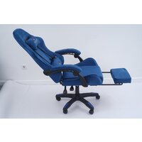 Игровое (геймерское) кресло Calviano 1584 (велюр, синий) - Изображение №18 — Chaika Market