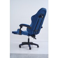 Игровое (геймерское) кресло Calviano 1584 (велюр, синий) - Изображение №9 — Chaika Market