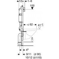 Инсталляция для унитаза Geberit DuoFix Delta50 458.103.00.1+115.119.21.1 - Изображение №4 — Chaika Market