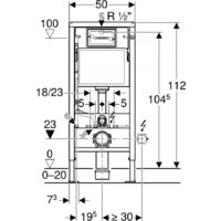 Инсталляция для унитаза Geberit DuoFix Delta50 458.103.00.1+115.119.21.1 - Изображение №5 — Chaika Market