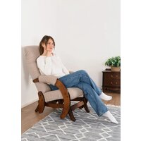 Кресло-глайдер Glider Модель 68 (светло-коричневый/орех антик) - Изображение №13 — Chaika Market