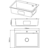 Кухонная мойка Diadonna S7050-1 - Изображение №3 — Chaika Market