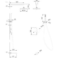 Душевая система  Abber Emotion AF8817B (черный матовый) - Изображение №3 — Chaika Market