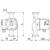 Циркуляционный насос Grundfos UPS 32-40 180 - Изображение №2 — Chaika Market