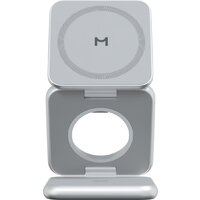 Беспроводное зарядное Magssory Fold Pro 3 в 1 WCH063 (серебристый) - Изображение №2 — Chaika Market