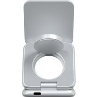 Беспроводное зарядное Magssory Fold Pro 3 в 1 WCH063 (серебристый) - Изображение №3 — Chaika Market