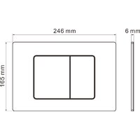 Инсталляция для унитаза Roxen StounFix Dual Fresh 968406 (c аромадозатором) с кнопкой (сатин) - Изображение №9 — Chaika Market