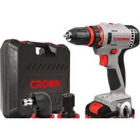 Дрель-шуруповерт Crown CT21081HQ-2 BMC (с 2-мя АКБ, кейс) — Chaika Market