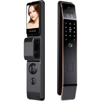 Дверной замок Roome Tuya 3D face intercom Lock 3D face-1 (черный) — Chaika Market