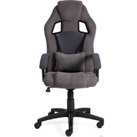 Игровое (геймерское) кресло TetChair Driver (флок/ткань, серый) - Изображение №5 — Chaika Market