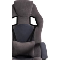 Игровое (геймерское) кресло TetChair Driver (флок/ткань, серый) - Изображение №6 — Chaika Market