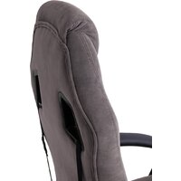 Игровое (геймерское) кресло TetChair Driver (флок/ткань, серый) - Изображение №8 — Chaika Market