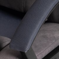 Игровое (геймерское) кресло TetChair Driver (флок/ткань, серый) - Изображение №10 — Chaika Market