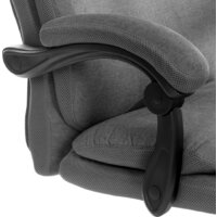 Офисное кресло TetChair Chief metalBL (ткань, серый, KUB 05/TW-12) - Изображение №8 — Chaika Market