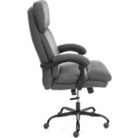 Офисное кресло TetChair Chief metalBL (ткань, серый, KUB 05/TW-12) - Изображение №3 — Chaika Market